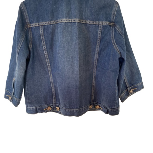 Jessica Medium Dark Wash Longer Length Denim Jacket - Picture 3 of 8